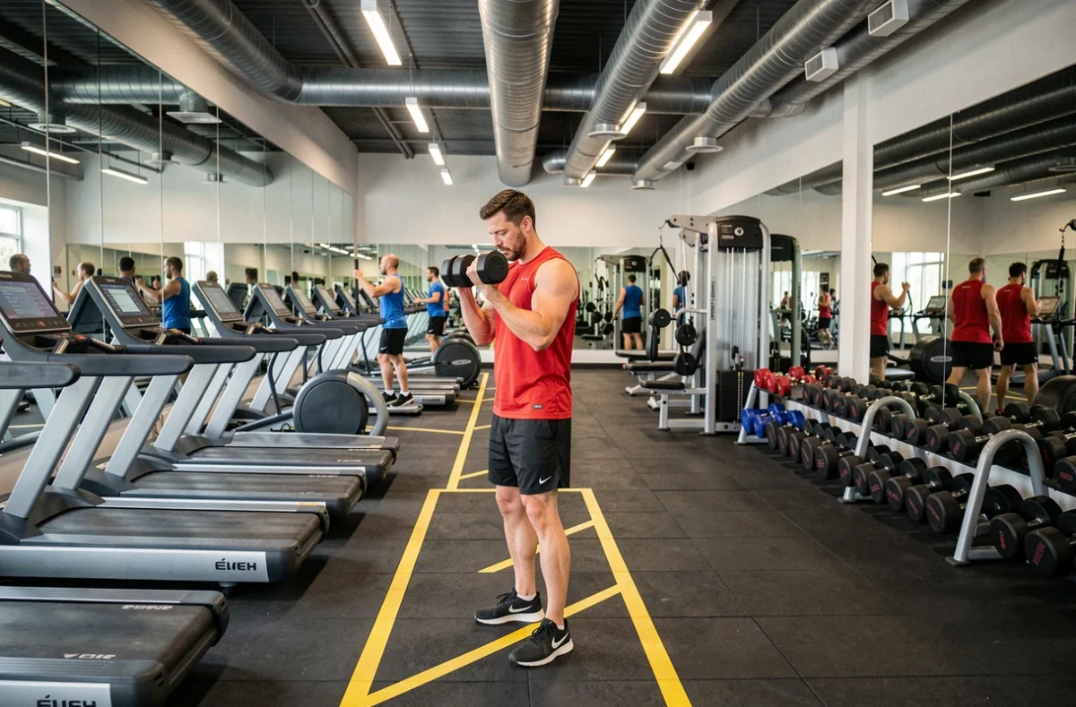 Grande salle Fitness Park Évry avec équipements cardio et musculation