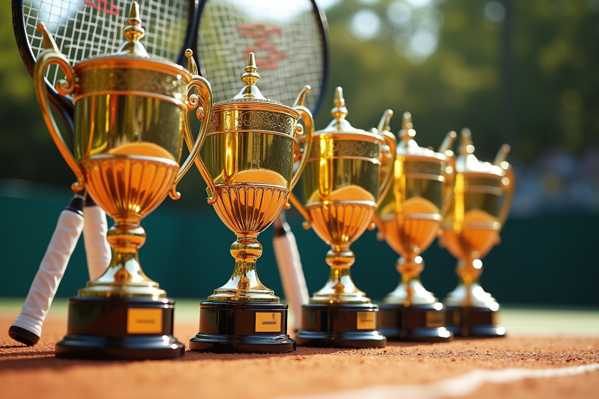 tennis trophées