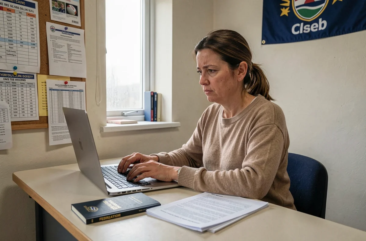 Responsable de club rugby corrigeant un résultat fédéral sur le logiciel officiel après une erreur de saisie